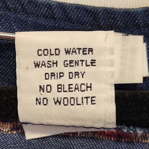 Vintage Alfredo's Wife Denim Vest Women's‎ XL Dragonfly Applique W/Rhinestones - Picture 7 of 7